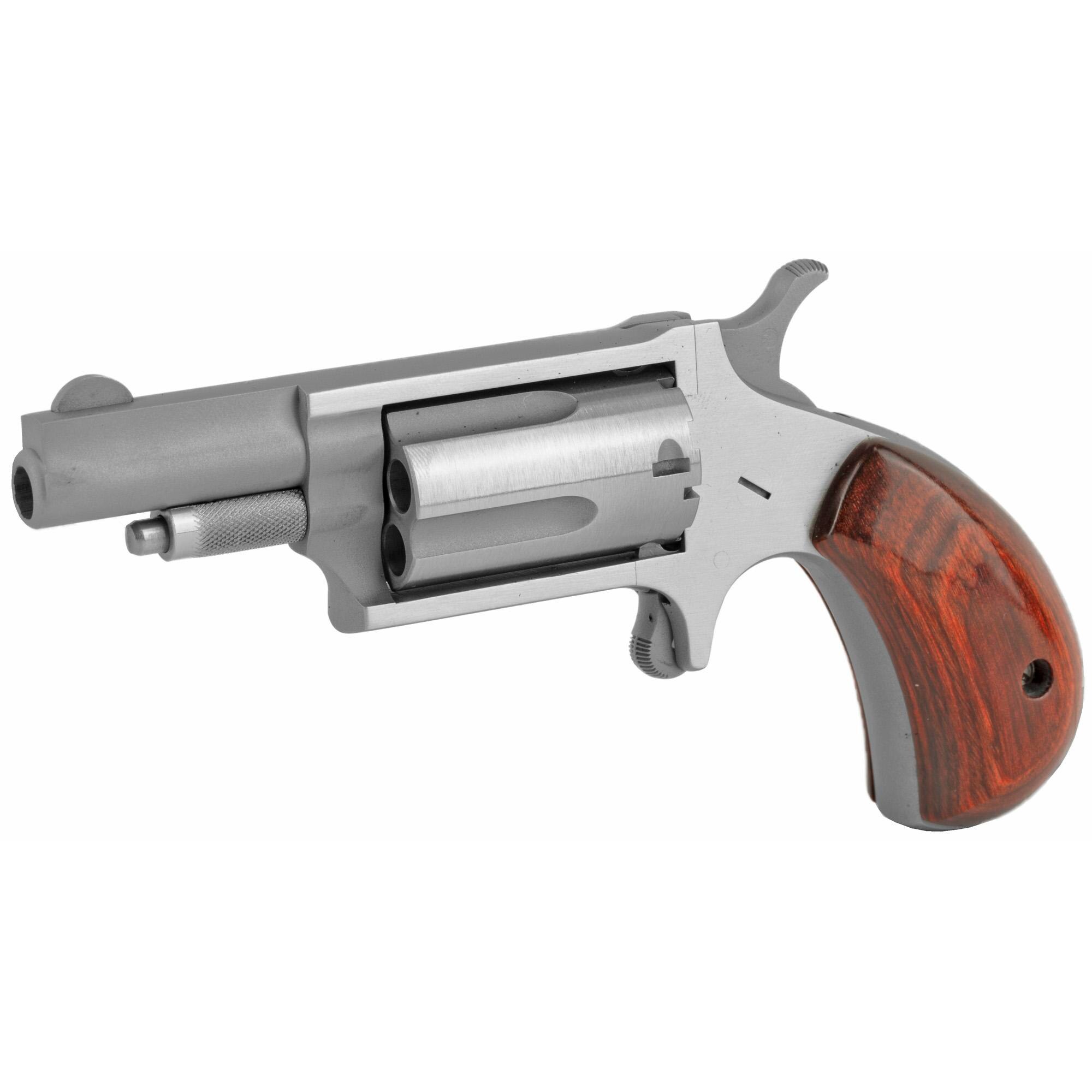 North American Arms Mini Revolver 22 Magnum Wood Grips NAA22M